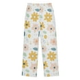 thumbnail image 1 of FORMRS Kids Pajama Pants with Pockets Size 6-8Y Boys Lounge Sleep Bottoms, Cute Floral, 1 of 8