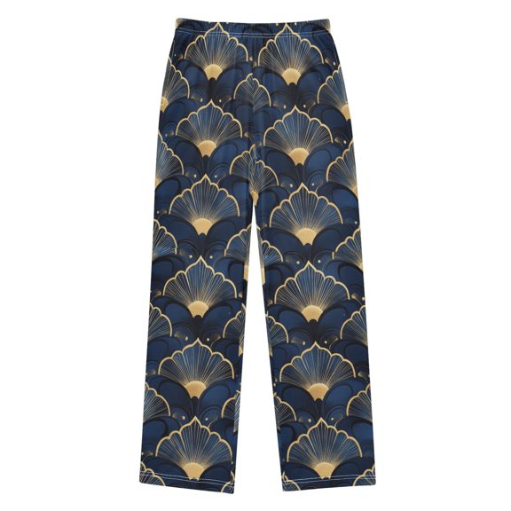 FORMRS Kids Pajama Pants with Pockets Size 6-8Y Boys Lounge Sleep Bottoms, Elegance Art Pattern