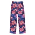 thumbnail image 1 of FORMRS Kids Pajama Pants with Pockets Size 6-8Y Boys Lounge Sleep Bottoms, Vibrant Art Flowers, 1 of 8
