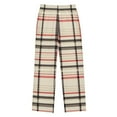 thumbnail image 1 of FORMRS Kids Pajama Pants with Pockets Size 9-10Y Boys Lounge Sleep Bottoms, Black Tartan, 1 of 8