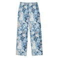 thumbnail image 1 of FORMRS Kids Pajama Pants with Pockets Size 9-10Y Boys Lounge Sleep Bottoms, Floral Easter Rabbits, 1 of 8