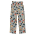 thumbnail image 1 of FORMRS Kids Pajama Pants with Pockets Size 9-10Y Boys Lounge Sleep Bottoms, Gray Acorns Pattern, 1 of 8