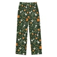 thumbnail image 1 of FORMRS Kids Pajama Pants with Pockets Size 9-10Y Boys Lounge Sleep Bottoms, Orange Flowers, 1 of 8