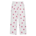 thumbnail image 1 of FORMRS Kids Pajama Pants with Pockets Size 9-10Y Boys Lounge Sleep Bottoms, Pink Polka Dots, 1 of 8