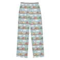thumbnail image 1 of FORMRS Kids Pajama Pants with Pockets Size 9-10Y Boys Lounge Sleep Bottoms, Red Trains Pattern, 1 of 8