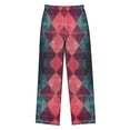 thumbnail image 1 of FORMRS Kids Pajama Pants with Pockets Size 9-10Y Boys Lounge Sleep Bottoms, Vibrant Green Tartan Pattern, 1 of 8