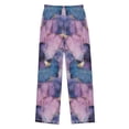 thumbnail image 1 of FORMRS Kids Pajama Pants with Pockets Size 9-10Y Boys Lounge Sleep Bottoms, Watercolor Pink Marble Pattern, 1 of 8