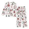 thumbnail image 1 of FORMRS Kids Pajama Set Fleece Long Sleeve Top Relaxed-Fit Pants Lounge Sleepwear, Sizes 3T-11Y, Red Nordic Christmas, 1 of 7