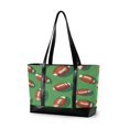 thumbnail image 1 of FORMRS Canvas Laptop Tote Bag for Women with 15.6" Computer Compartments Shoulder Handbag, American Footballs, 1 of 7