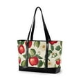 thumbnail image 1 of FORMRS Canvas Laptop Tote Bag for Women with 15.6" Computer Compartments Shoulder Handbag, Apple Leaves Pattern, 1 of 7