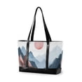 thumbnail image 1 of FORMRS Laptop Tote Bag for Women with 15.6" Computer Compartments Handbag, Art Mountain and Sun Pattern, 1 of 7