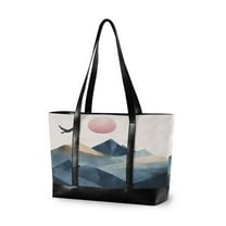 FORMRS Laptop Tote Bag for Women with 15.6" Computer Compartments Handbag, Art Mountains