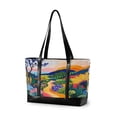 thumbnail image 1 of FORMRS Canvas Laptop Tote Bag for Women with 15.6" Computer Compartments Shoulder Handbag, Art Path, 1 of 7