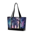 thumbnail image 1 of FORMRS Canvas Laptop Tote Bag for Women with 15.6" Computer Compartments Shoulder Handbag, Astronaut Pattern, 1 of 7