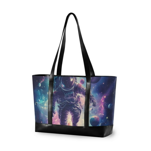 FORMRS Laptop Tote Bag for Women with 15.6" Computer Compartments Handbag, Astronaut Pattern