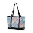 thumbnail image 1 of FORMRS Canvas Laptop Tote Bag for Women with 15.6" Computer Compartments Shoulder Handbag, Beige Art Pattern, 1 of 7