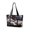 thumbnail image 1 of FORMRS Canvas Laptop Tote Bag for Women with 15.6" Computer Compartments Shoulder Handbag, Beige Astronaut, 1 of 7