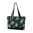 thumbnail image 1 of FORMRS Laptop Tote Bag for Women with 15.6" Computer Compartments Handbag, Beige Leaves, 1 of 7