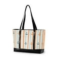 thumbnail image 1 of FORMRS Laptop Tote Bag for Women with 15.6" Computer Compartments Handbag, Beige Nautical Pattern, 1 of 7