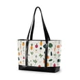 thumbnail image 1 of FORMRS Canvas Laptop Tote Bag for Women with 15.6" Computer Compartments Shoulder Handbag, Beige Vegetables Pattern, 1 of 7