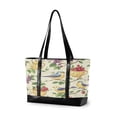 thumbnail image 1 of FORMRS Canvas Laptop Tote Bag for Women with 15.6" Computer Compartments Shoulder Handbag, Birds with Strawberries, 1 of 7