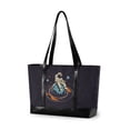 thumbnail image 1 of FORMRS Canvas Laptop Tote Bag for Women with 15.6" Computer Compartments Shoulder Handbag, Black Astronaut Record, 1 of 7