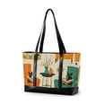 thumbnail image 1 of FORMRS Laptop Tote Bag for Women with 15.6" Computer Compartments Handbag, Black Cats Reading, 1 of 7