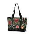 thumbnail image 1 of FORMRS Laptop Tote Bag for Women with 15.6" Computer Compartments Handbag, Black Christmas Holly, 1 of 7