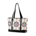thumbnail image 1 of FORMRS Canvas Laptop Tote Bag for Women with 15.6" Computer Compartments Shoulder Handbag, Blue Abstract Pattern, 1 of 7