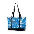thumbnail image 1 of FORMRS Laptop Tote Bag for Women with 15.6" Computer Compartments Handbag, Blue Bears, 1 of 7