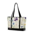 thumbnail image 1 of FORMRS Canvas Laptop Tote Bag for Women with 15.6" Computer Compartments Shoulder Handbag, Blue Floral Rabbit, 1 of 7