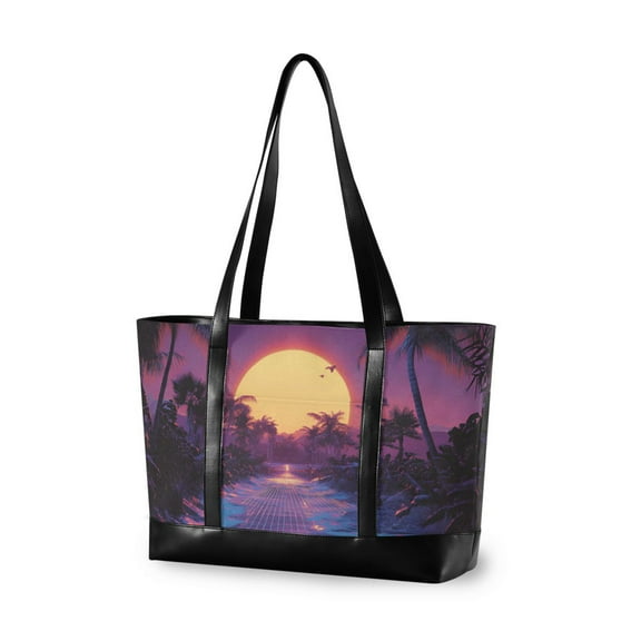 FORMRS Laptop Tote Bag for Women with 15.6" Computer Compartments Handbag, Blue Neon Road