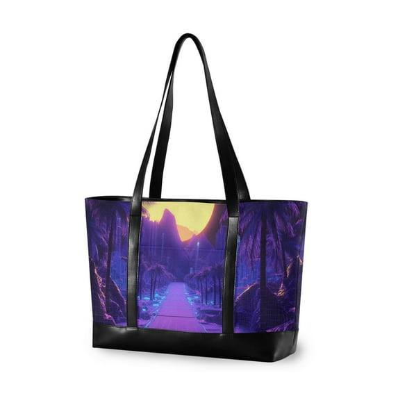 FORMRS Laptop Tote Bag for Women with 15.6" Computer Compartments Handbag, Blue Road