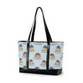 thumbnail image 1 of FORMRS Canvas Laptop Tote Bag for Women with 15.6" Computer Compartments Shoulder Handbag, Blueberry Pancake Pattern, 1 of 7