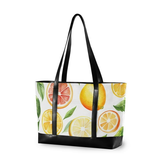 FORMRS Laptop Tote Bag for Women with 15.6" Computer Compartments Handbag, Candy Lemon