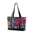 thumbnail image 1 of FORMRS Canvas Laptop Tote Bag for Women with 15.6" Computer Compartments Shoulder Handbag, Charming Floral Pattern, 1 of 7