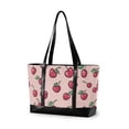 thumbnail image 1 of FORMRS Canvas Laptop Tote Bag for Women with 15.6" Computer Compartments Shoulder Handbag, Cherries Pattern, 1 of 7