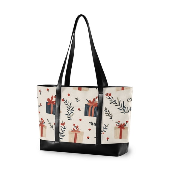 FORMRS Laptop Tote Bag for Women with 15.6" Computer Compartments Handbag, Christmas Gift Pattern