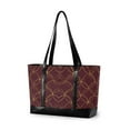 thumbnail image 1 of FORMRS Laptop Tote Bag for Women with 15.6" Computer Compartments Handbag, Circular Gold Pattern, 1 of 7