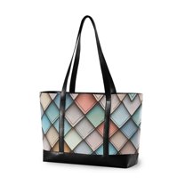 FORMRS Laptop Tote Bag for Women with 15.6" Computer Compartments Handbag, Colorful Art Pattern