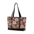 thumbnail image 1 of FORMRS Canvas Laptop Tote Bag for Women with 15.6" Computer Compartments Shoulder Handbag, Colorful Flowers, 1 of 7