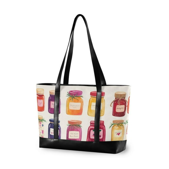 FORMRS Laptop Tote Bag for Women with 15.6" Computer Compartments Handbag, Colorful Jam