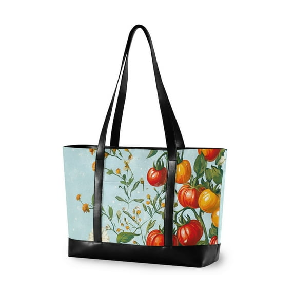 FORMRS Laptop Tote Bag for Women with 15.6" Computer Compartments Handbag, Colorful Tomatoes