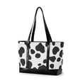 thumbnail image 1 of FORMRS Canvas Laptop Tote Bag for Women with 15.6" Computer Compartments Shoulder Handbag, Cow Spots, 1 of 7