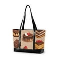 thumbnail image 1 of FORMRS Canvas Laptop Tote Bag for Women with 15.6" Computer Compartments Shoulder Handbag, Creamy Cake, 1 of 7
