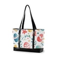 thumbnail image 1 of FORMRS Canvas Laptop Tote Bag for Women with 15.6" Computer Compartments Shoulder Handbag, Cute Easter Eggs, 1 of 7