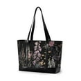 thumbnail image 1 of FORMRS Laptop Tote Bag for Women with 15.6" Computer Compartments Handbag, Dark Flowers Pattern, 1 of 7
