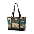 thumbnail image 1 of FORMRS Laptop Tote Bag for Women with 15.6" Computer Compartments Handbag, Dinosaur at Night, 1 of 7