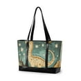 thumbnail image 1 of FORMRS Laptop Tote Bag for Women with 15.6" Computer Compartments Handbag, Dinosaur with Stars, 1 of 7