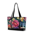 thumbnail image 1 of FORMRS Canvas Laptop Tote Bag for Women with 15.6" Computer Compartments Shoulder Handbag, Ethereal Floral Harmony, 1 of 7